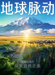 纪录片《地球脉动》自然风光海报