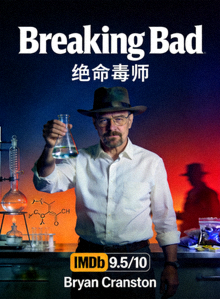 美剧高分《绝命毒师》海报